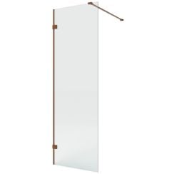 New Trendy Eventa Copper Brushed stena sprchového kúta walk -in 70 cm medená brúsený/sklo priehľadné EXK-8157