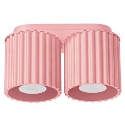 Sollux Lighting Aura stropné svietidlo 2x10 W ružová SL.2404