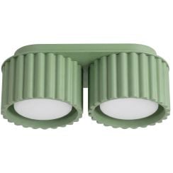 Sollux Lighting Aura stropné svietidlo 2x10 W zelená SL.2412