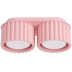 Sollux Lighting Aura stropné svietidlo 2x10 W ružová SL.2407