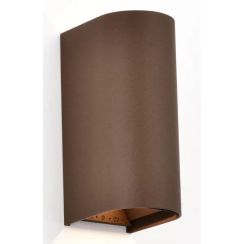 MaxLight Badia vonkajšie nástenné svietidlo 1x12 W hnedá W0470