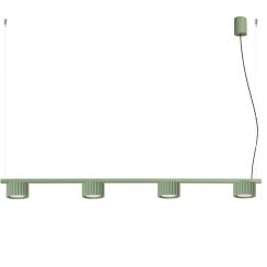 Sollux Lighting Aura závesné svietidlo 4x10 W zelená SL.2706