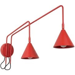 Sollux Lighting Nox nástenná lampa 2x10 W červená SL.2518